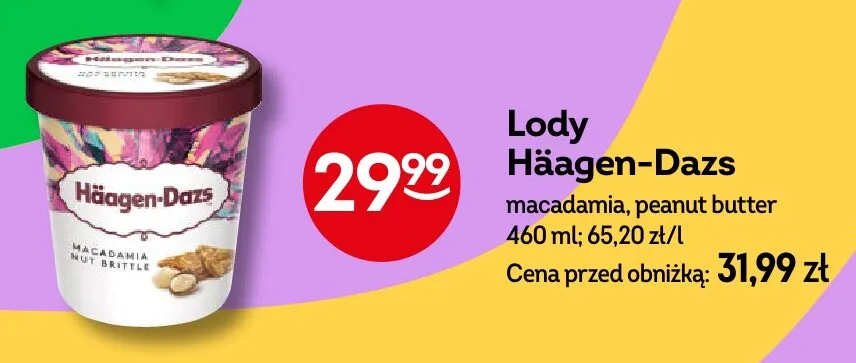 Lody Häagen-Dazs peanut butter promocja w Żabka