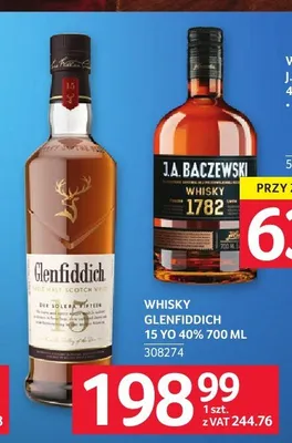 Whisky Glenfiddich 15 YO promocja w Selgros