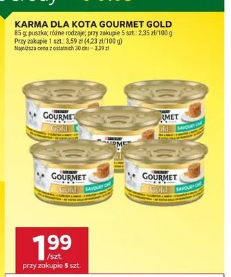 Karma dla kota Gourmet Gold promocja w Stokrotka
