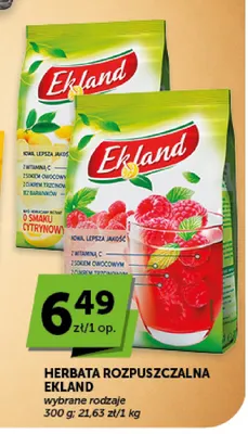 Herbata rozpuszczalna Ekland cytrynowa promocja w ABC