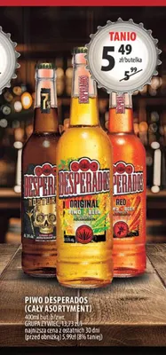Piwo Desperados Red promocja w Arhelan