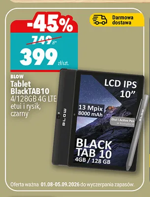 Tablet Blow BlackTAB10 4/128GB 4 g Lte promocja w Biedronka