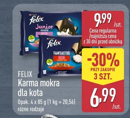 Karma mokra dla kota Felix Fantastic promocja w Aldi