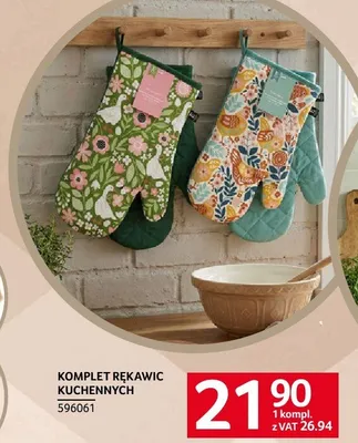 Komplet rękawic kuchennych promocja w Selgros