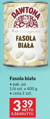 Fasola biała Dawtona pak. po 1/6 szt. x 400g promocja w Makro