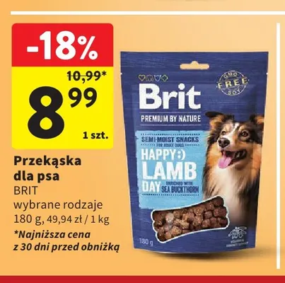 Przekąska dla psa Brit promocja w Intermarche