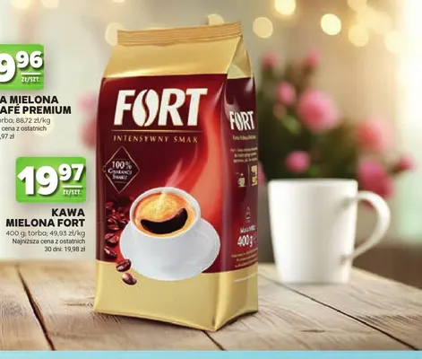 Kawa mielona Fort promocja w Stokrotka