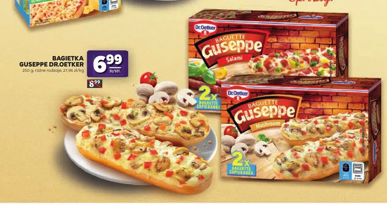 Bagietka Guseppe Dr.Oetker Salami promocja w Stokrotka