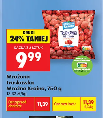 Truskawki mrożone Mroźna Kraina promocja w Biedronka