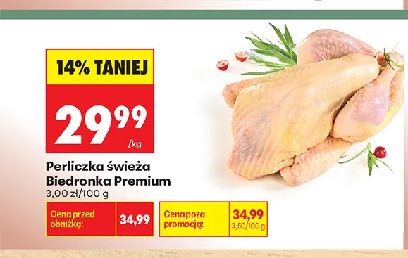 Perliczka świeża Biedronka Premium promocja w Biedronka