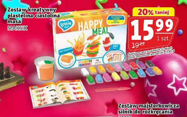 Zestaw kreatywny plastelina ciastolina masa MAKSIK promocja w Prim Market
