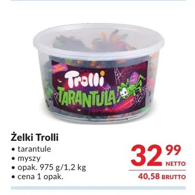 Żelki Trolli tarantule promocja w Makro
