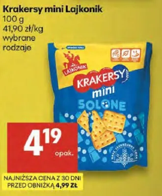 Krakersy mini solone promocja w Delikatesy Centrum