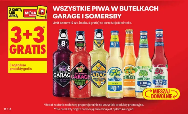 Piwo Garage Hardcore Very Berry Cosmo promocja w Biedronka