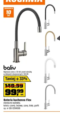 Bateria kuchenna Flex Baliv promocja w OBI