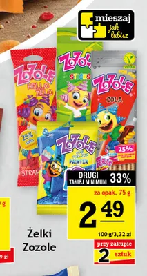 Żelki Zozole Hello Żelo Sticks promocja w Gram Market