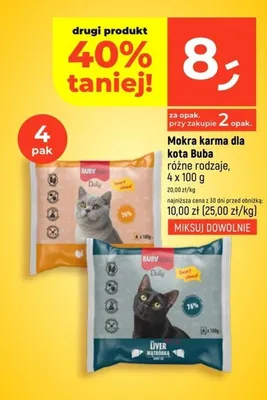 Mokra karma dla kota różne rodzaje promocja w Dealz