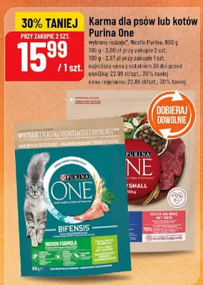 Karma dla psów lub kotów wybrane rodzaje promocja w POLOmarket