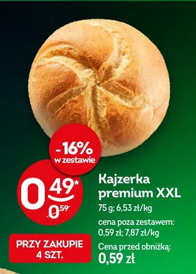 Kajzerka premium XXL promocja w Żabka