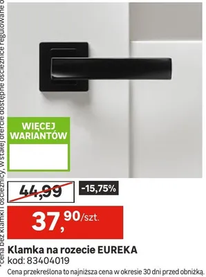 Klamka na rozecie EUREKA promocja w Leroy Merlin