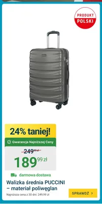 Walizka średnia PUCCINI promocja w ERLI