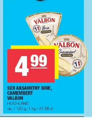 Ser aksamitny Camembert Valbon promocja w SPAR