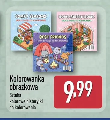 Kolorowanka obrazkowa promocja w Aldi