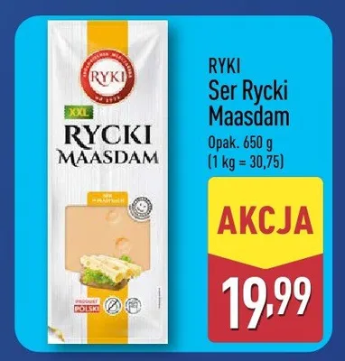 Ser Ryki Maasdam XXL promocja w Aldi