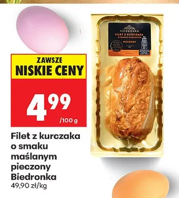 Filet z kurczaka o smaku maślanym pieczony promocja w Biedronka