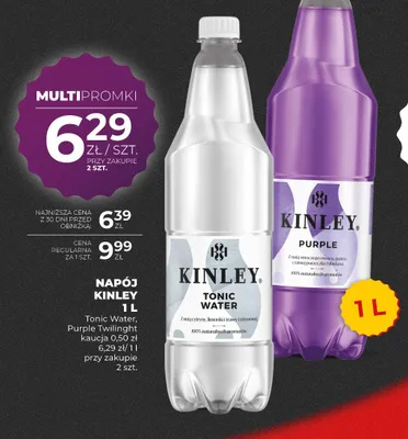 Napój gazowany Kinley Tonic Water promocja w Duży Ben