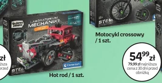 Hot rod Laboratorium Mechaniki Clementoni promocja w Empik