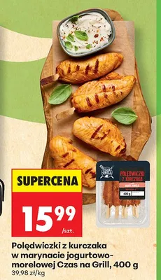 Polędwiczki z kurczaka w marynacie jogurtowo-morelowej Czas na Grill promocja w Biedronka