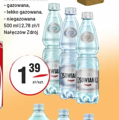 Woda gazowana Cisowianka lekko promocja w Sedal