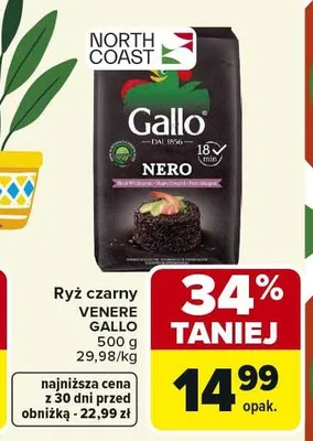Ryż czarny Venere Gallo promocja w Carrefour