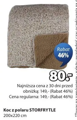 Koc z polaru STORFRYTLE promocja w Jysk