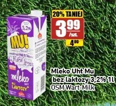 Mleko UHT Mu bez laktozy 3,2% promocja w API Market
