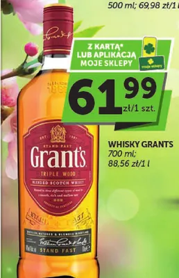 Whisky Grants Triple Wood promocja w Euro Sklep