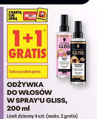 Odżywka do włosów w spray'u Gliss promocja w Biedronka