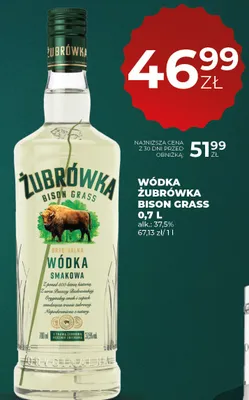 Wódka Żubrówka Bison Grass promocja w Duży Ben