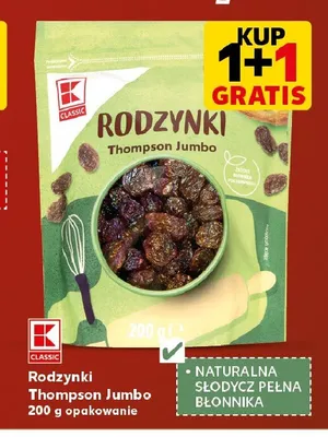 Rodzynki Thompson Jumbo K-Classic promocja w Kaufland
