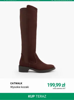 Wysokie kozaki Catwalk promocja w Deichmann