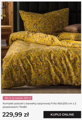 Komplet pościeli z bawełny satynowej Frillo home&you 160x200 cm z 2 poszewkami 70x80 promocja w home&you