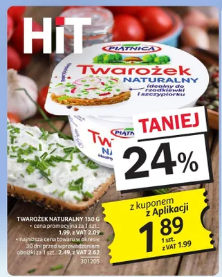 Twarożek naturalny Piątnica promocja w Selgros