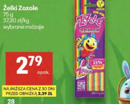 Żelki Zozole promocja w Delikatesy Centrum