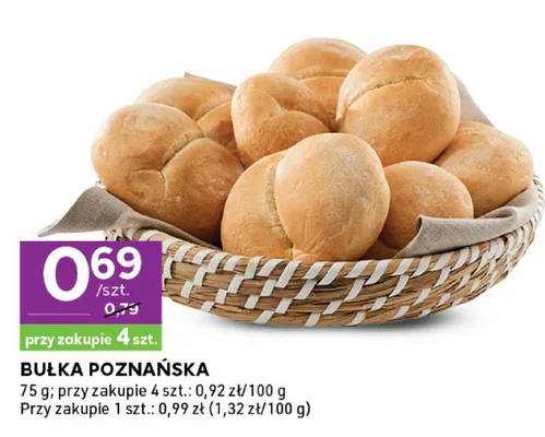 Bułka poznańska promocja w Stokrotka