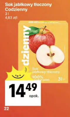 Sok jabłkowy tłoczony promocja w Delikatesy Centrum