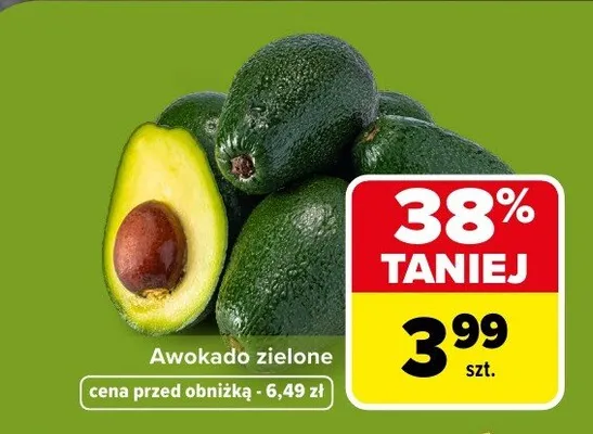 Awokado zielone promocja w Carrefour