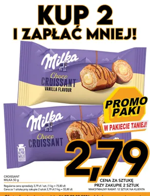 Croissant Milka Choco promocja w Kupiec