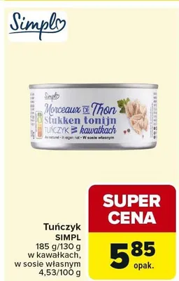 Tuńczyk Simpl promocja w Carrefour Market
