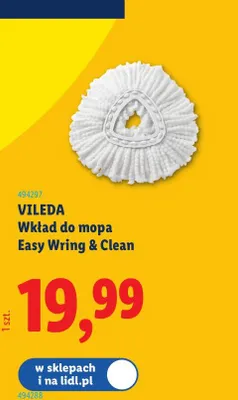 Wkład do mopa Easy Wring & Clean promocja w Lidl